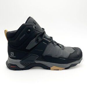 Salomon Men X Ultra 4 Mid Quiet Shade Black Winter TS CSWP Waterproof Boots 10.5